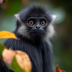 Monkey Portrait in Jungle