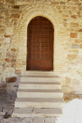 View of an old wooden door