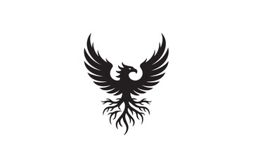 mythical bird illustration vector