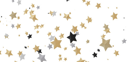 XMAS Stars - stars background, sparkle lights confetti falling. magic shining Flying christmas stars on night