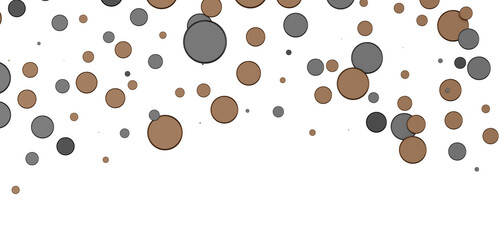 Multicolored paper confetti on transparent background. Realistic confetti flying. Colorful scattered items to holiday decorations.