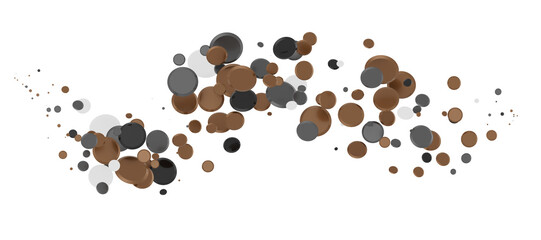 Mesmeric Moments: Mesmeric 3D Illustration Depicting Mesmerizing gold Confetti