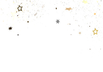 stars gold rainfall in 3d