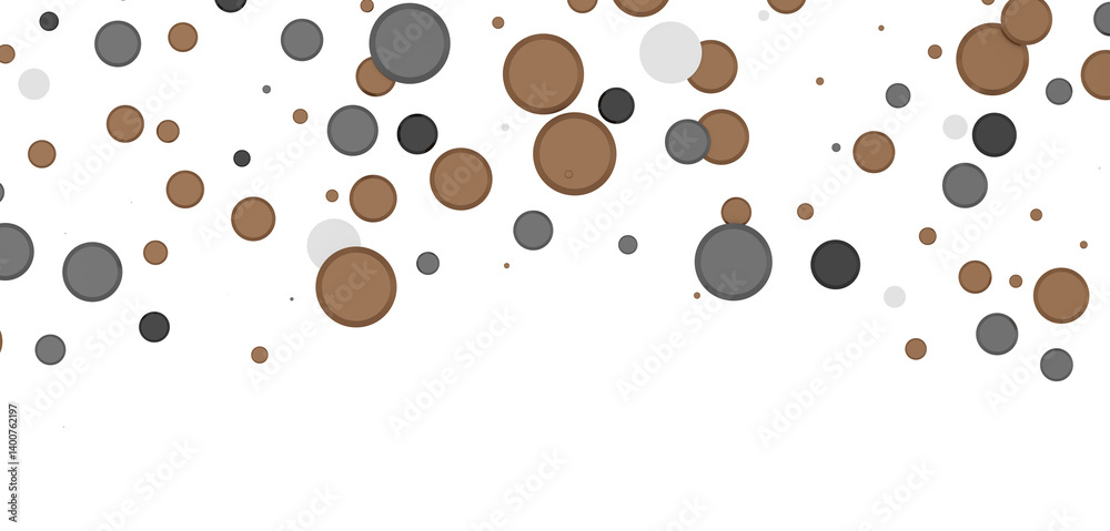 Poster multicolor confetti abstract background with a lot of falling pieces, isolated on a white background