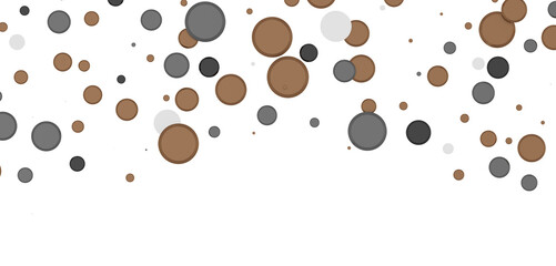 Multicolor confetti abstract background with a lot of falling pieces, isolated on a white background. Festive decorative tinsel element for design