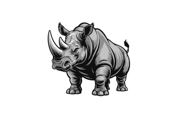 rhinoceros illustration vector