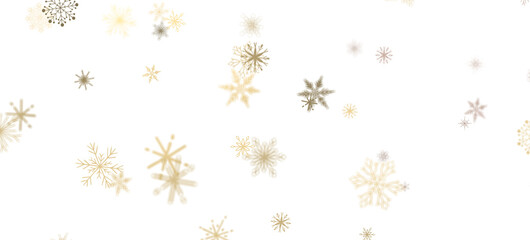 Gentle Snow Drift: Mind-Blowing 3D Illustration of Falling Holiday Snowflakes