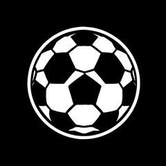 Obraz premium Vector of a soccer ball icon
