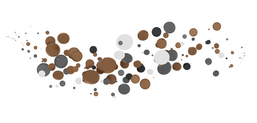 silver confetti explosion festive background