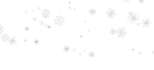 Obraz premium Snowflake Cascade: Mesmerizing 3D Illustration Depicting Descending Christmas Snowflakes