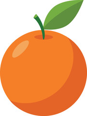 Amanatsu orange vector icon on transparent background