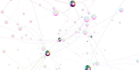 abstract futuristic network on background illustration