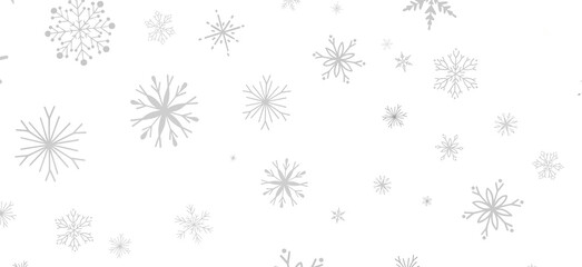 Snowflakes Falling On Snow - Winter Banner