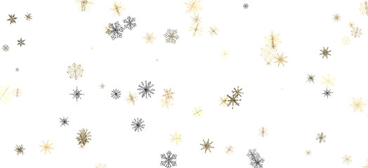 Snowflakes Falling On Snow - Winter Banner