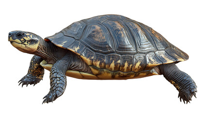 Obraz premium Tortoise with reptile, wildlife, and isolated.