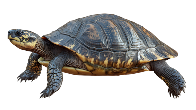 Tortoise with reptile, wildlife, and isolated.