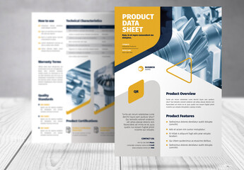 Product Specification Data Sheet Template 