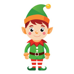 Christmas  elves isolated on white background