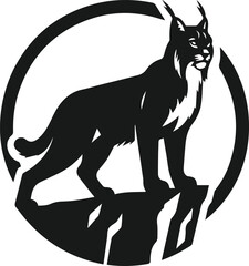 Lynx animal vector silhouette