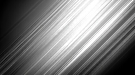 Obraz premium Diagonal grayscale lines create a dynamic abstract design.