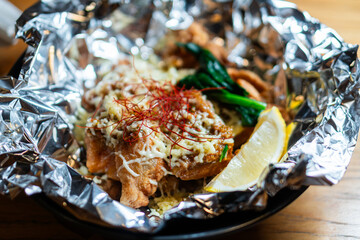 Crispy Fried Chicken with Cheese and Herbs