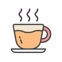 Hot Beverage Icons – Café Logo and Menu Design Elements