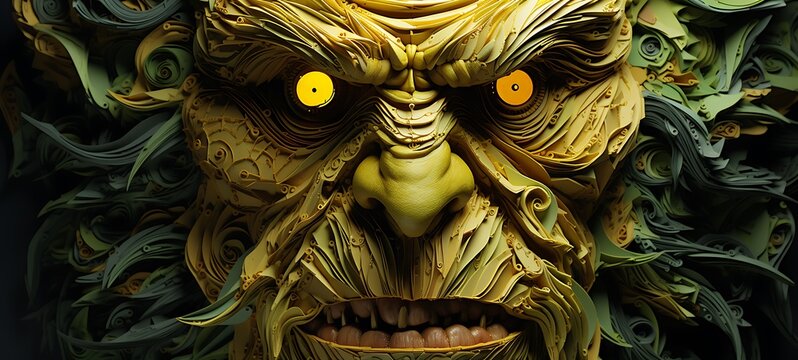 paper quilling orge , ai generative