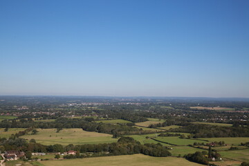 Obraz premium View from Ditchling Beacon in East Sussex, UK looking north