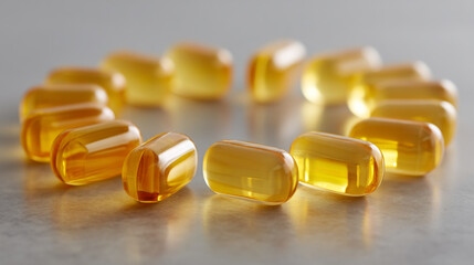 Omega capsules fish oil supplements for health benefits and nutrition dietary supplements softgels vitamin e