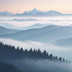 Obraz premium Minimal & Aesthetic Landscape Images