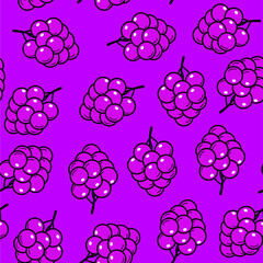 grape fruit seamless pattern background. grape pattern background. grape cute illustration background.