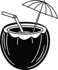 cup of coffee and coconut.