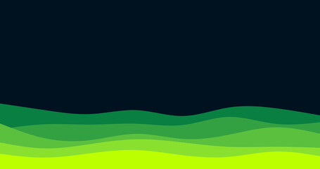 Abstract Green Wave Background: Vibrant Nature Inspired Design for Modern Presentations, Websites, and Social Media.  Seamless Pattern, Gradient Colors, Eco-Friendly Theme, Lush Greenery, Spring, Summ