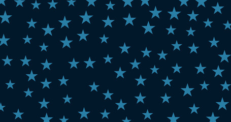 Seamless Teal Stars Pattern on Dark Blue Background - Repeating Star Texture for Fashion, Web Design, and Print Projects.  Perfect for textiles, wallpapers, and digital designs. High-resolution, vibra