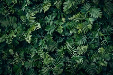 Small green leaves texture background with beautiful pattern. Clean environment