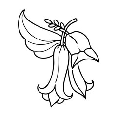 angel s trumpet flower icon, angel s trumpet flower vector illustration-simple illustration of angel s trumpet flower, perfect for angel s trumpet flower logos and icons