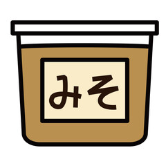 シンプルな味噌のアイコン