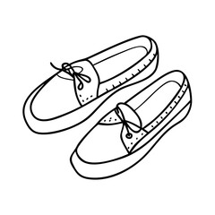 boat shoes icon, boat shoes vector illustration-simple illustration of boat shoes, perfect for boat shoes logos and icons