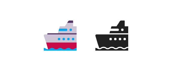 Fototapeta premium Ship Emoji 
