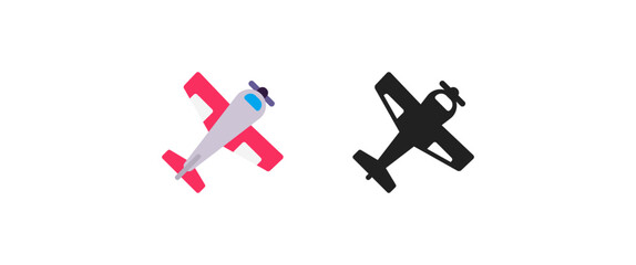 Obraz premium Airplane Emoji 