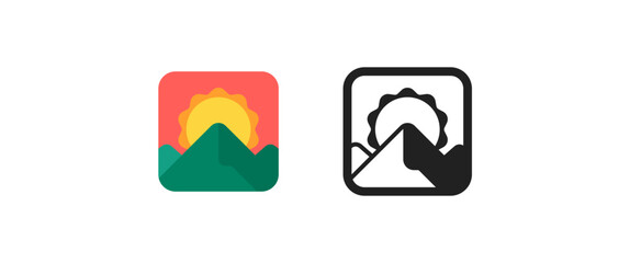 Mountain Sunrise Emoji
