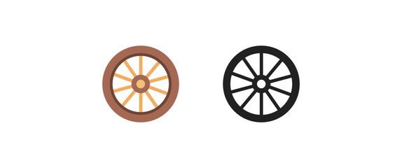 Fototapeta premium Wagon Wheel Emoji 