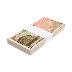 3D Asset - 10,000 Japanese Yen Banknote with Isolated Background