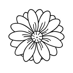 daisy flower icon, daisy flower vector illustration-simple illustration of daisy flower, perfect for daisy flower logos and icons