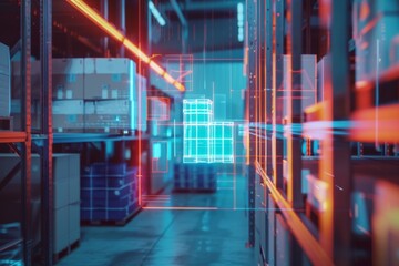 Smart warehouse management system using augmented reality technology to identify package picking and delivery