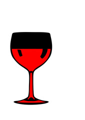 verre alcool vin rouge pinard