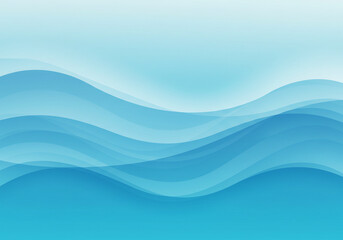 Fototapeta premium Abstract Blue Waves Background Smooth Gradient Teal and Aqua Water Texture