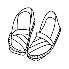 espadrilles icon, espadrilles vector illustration-simple illustration of espadrilles, perfect for espadrilles logos and icons