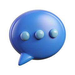 modern dialog bubble with a glossy finish, representing online discussions and social media interactions
