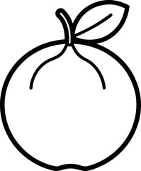 dekopon line art vector icon on transparent background